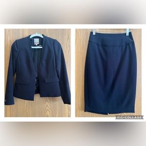 THE LIMITED “Scandal” Collection Navy Blue Skirt Suit Set